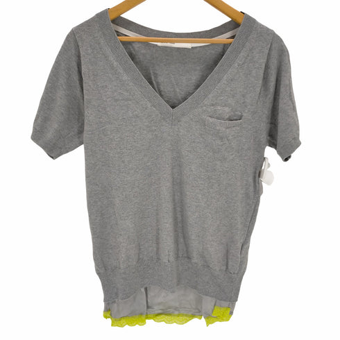 サカイラック sacai luck ニット カットソー 半袖 Vネック レディース JPN:2
