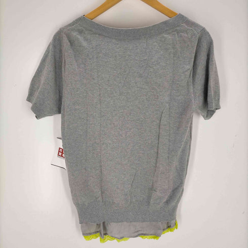 サカイラック sacai luck ニット カットソー 半袖 Vネック レディース JPN:2
