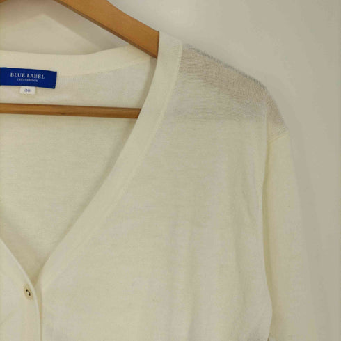 ブルーレーベルクレストブリッジ BLUE LABEL CRESTBRIDGE レーヨン混 コットンアクリル カーディガン レディース 38