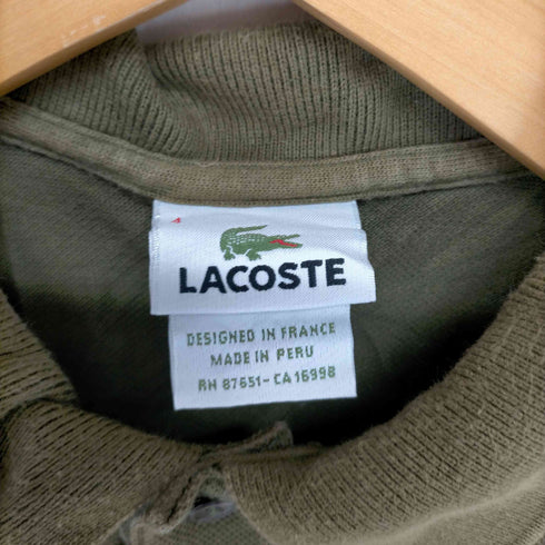 ラコステ LACOSTE ワニ刺繍ポロシャツ メンズ JPN:4