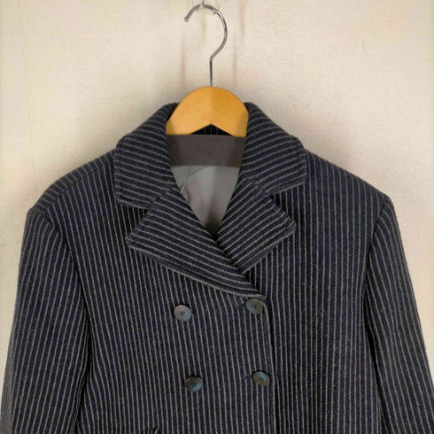 ジーリ gigli ストライプ柄ウールピーコート レディース JPN:38