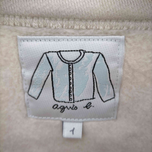 アニエスベー agnes b. スナップボタンスウェットジャケット レディース JPN:1