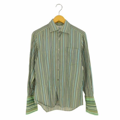 ポールスミスロンドン Paul Smith LONDON ストライプ柄 スタンダードカラー コットンシャツ メンズ JPN:M