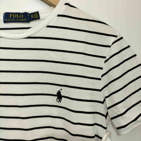 ポロラルフローレン POLO RALPH LAUREN ポニー刺繍 ボーダー クルーネックTシャツ レディース JPN:XS