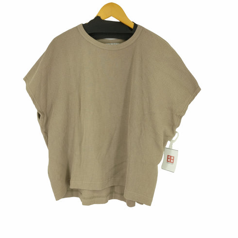 アメリカーナ Americana ショートスリーブワッフルトップス カットソー 半袖 クルーネック プルオーバー レディース ONE SIZE