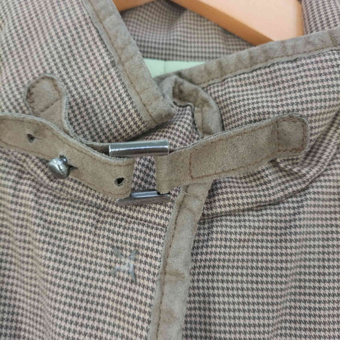 ヘンリーコットンズ Henry Cottons 千鳥格子柄 エルボーパッチ スタンドカラー 中綿ジャケット レディース 38