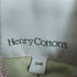 ヘンリーコットンズ Henry Cottons 千鳥格子柄 エルボーパッチ スタンドカラー 中綿ジャケット レディース 38