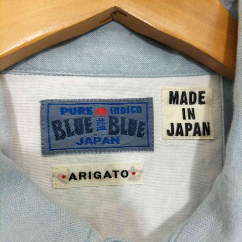 ブルーブルージャパン BLUE BLUE JAPAN ARIGATO PURE INDIGO ポップーオーバーシャツ プルオーバー メンズ JPN:1
