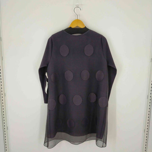 ティプリーツコレクション T-PLEATS COLLECTION ドット プリーツワンピース 透かし レース レディース JPN:M