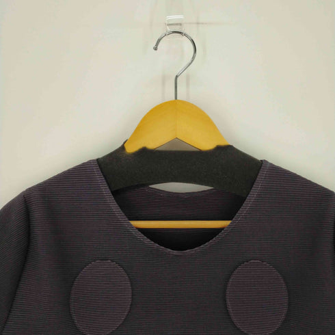 ティプリーツコレクション T-PLEATS COLLECTION ドット プリーツワンピース 透かし レース レディース JPN:M