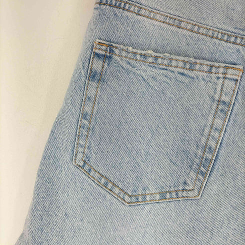 ザラ ZARA HIGH-RISE MOM FIT DENIM BERMUDA SHORTS レディース US 2