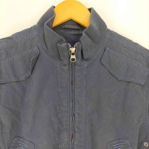 アルマーニジーンズ ARMANI JEANS ハイネック コットン ジップアップジャケット ブルゾン メンズ USA:XXS