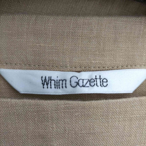 ウィムガゼット Whim Gazette リネン ベルスリーブ プルオーバー レディース FREE