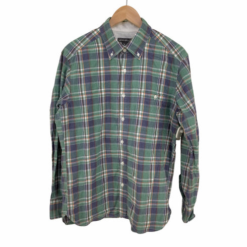 エディーバウアー Eddie Bauer 片ポケ ボタンダウンコットンチェックシャツ メンズ JPN:S