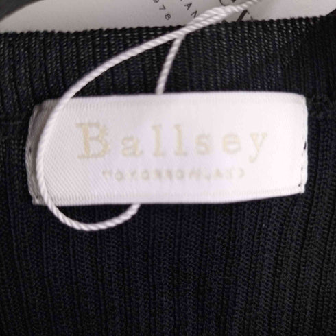 ボールジー BALLSEY マーセライズドコットンリブ ノースリーブプルオーバー レディース JPN:S