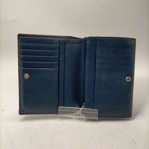 ポールスミス Paul Smith ロゴ型押し レザー 二つ折り財布 メンズ