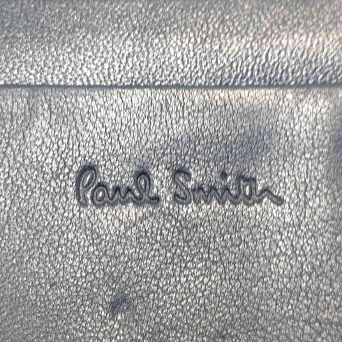 ポールスミス Paul Smith ロゴ型押し レザー 二つ折り財布 メンズ