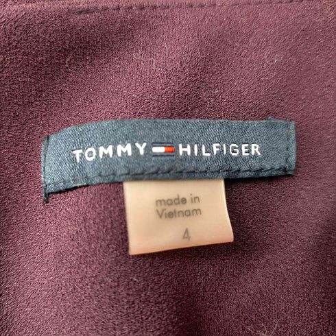 トミーヒルフィガー TOMMY HILFIGER ワンピース 長袖 ミモレ丈 ロング セミフレア レディース US:4