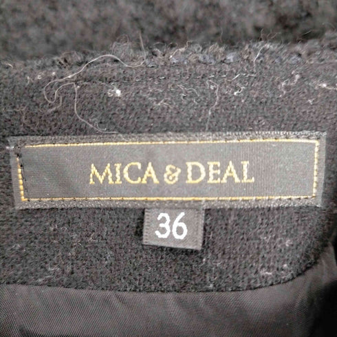 マイカアンドディール MICA&DEAL ファンシーツイードスカート 台形 レディース JPN:36