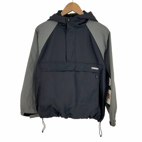 オールドネイビー OLD NAVY 00s 04AW 裏地メッシュ シェルツートンアノラックパーカー レディース import:L