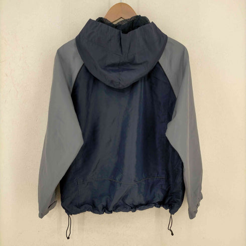 オールドネイビー OLD NAVY 00s 04AW 裏地メッシュ シェルツートンアノラックパーカー レディース import:L