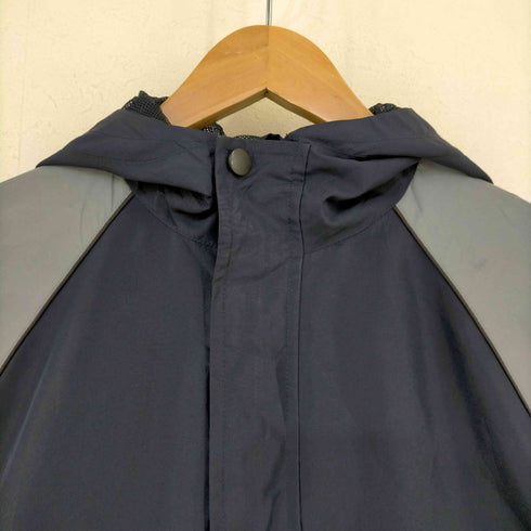 オールドネイビー OLD NAVY 00s 04AW 裏地メッシュ シェルツートンアノラックパーカー レディース import:L