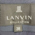 ランバン LANVIN フリル リネンスカート タイト タック ひざ丈 レディース JPN:38