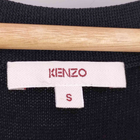 ケンゾー KENZO リボンデザイン シルクカシミヤブレンド ウール Uネックニット レディース JPN:S