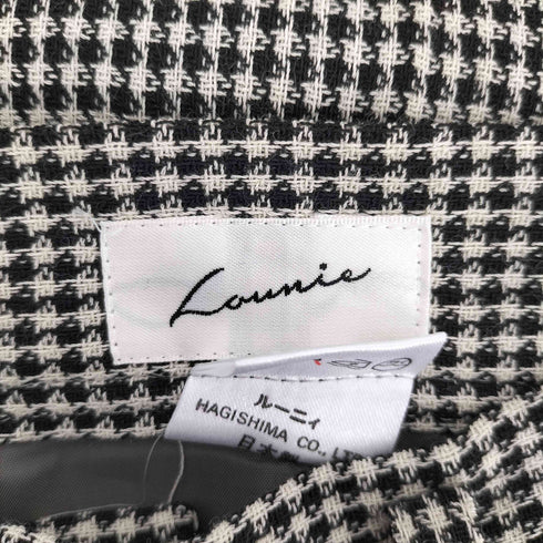 ルーニィ LOUNIE 千鳥格子柄1タックスラックスパンツ レディース