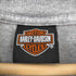 ハーレーダビッドソン HARLEY-DAVIDSON 袖 x フロントロゴ刺繍 霜降りTシャツ メンズ import:S