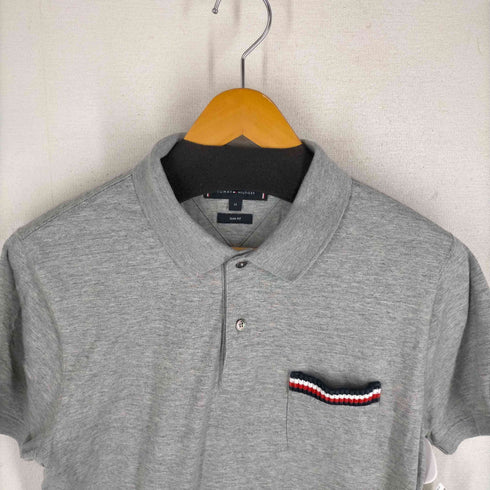 トミーヒルフィガー TOMMY HILFIGER TIPPED POCKET SLIM POLO メンズ import:M