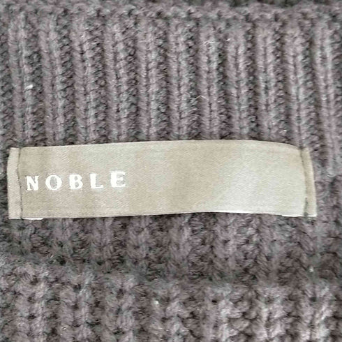 ノーブル Noble ニット カットソー 長袖 プルオーバー 2WAY 片畦 ワイド ボートネック レディース