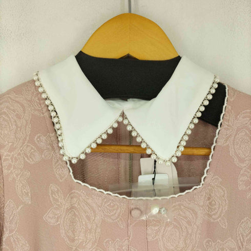 アンクルージュ Ank Rouge 刺繍加工 フリルワンピース レディース JPN:M