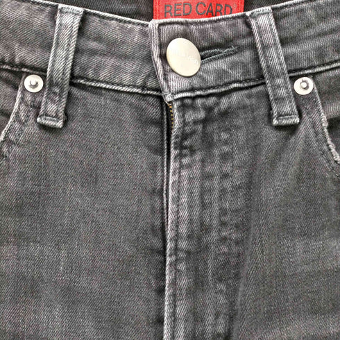 レッドカード RED CARD ハイライズスリムフィット デニムパンツ ジーンズ テーパード ダメージ加工 USED加工 レディース US:25