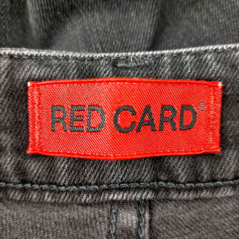 レッドカード RED CARD ハイライズスリムフィット デニムパンツ ジーンズ テーパード ダメージ加工 USED加工 レディース US:25
