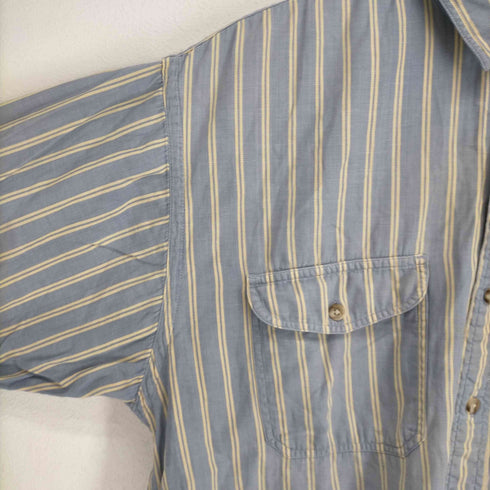 エディーバウアー Eddie Bauer 黒タグ 80-90s Rufton Twill 半袖シャツ メンズ JPN:L