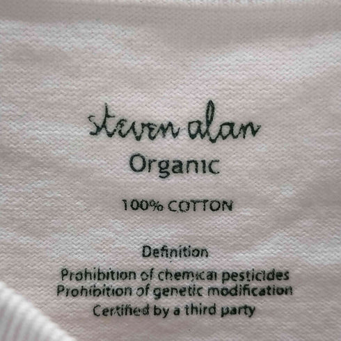 スティーブンアラン Steven Alan ORGANIC SHORT SLEEVE TEE -BOLD/Tシャツ メンズ JPN:S