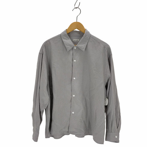 スティーブンアラン Steven Alan VOIL/CHECK CAMP COLLAR SHIRT-WIDE/シャツ メンズ JPN:S