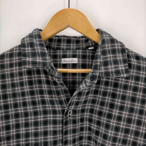 スティーブンアラン Steven Alan DRY/NEL WORKN REGULAR COLLAR SHORT SLEEVE SHIRT/シャツ メンズ JPN:S