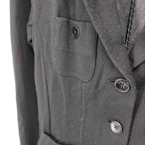 エンポリオアルマーニ EMPORIO ARMANI ドットエルボーパッチウール3Bテーラードジャケット レディース JPN:42