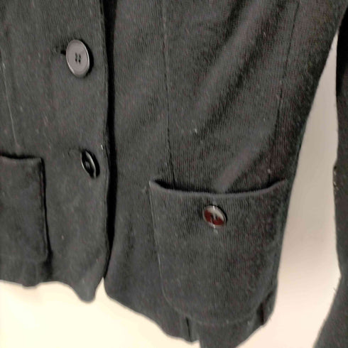 エンポリオアルマーニ EMPORIO ARMANI ドットエルボーパッチウール3Bテーラードジャケット レディース JPN:42