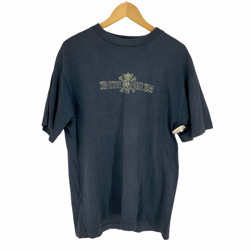 ステューシー Stussy 80s 黒タグ USA製 シングルステッチ THE STUSSY WORLD TRIBE クルーネックTシャツ メンズ JPN:L