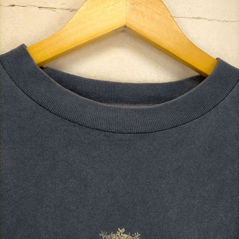 ステューシー Stussy 80s 黒タグ USA製 シングルステッチ THE STUSSY WORLD TRIBE クルーネックTシャツ メンズ JPN:L