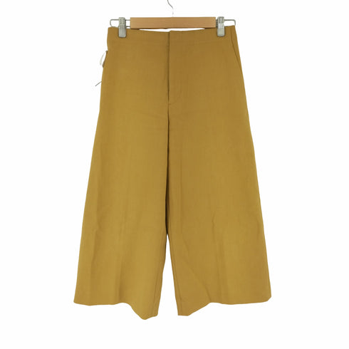ドゥロワー Drawer ストレッチクロップドワイドパンツ ノータック レディース 34