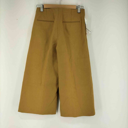 ドゥロワー Drawer ストレッチクロップドワイドパンツ ノータック レディース 34