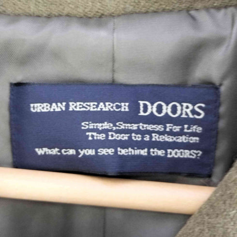 アーバンリサーチドアーズ URBAN RESEARCH DOORS ショールカラー2WAYロングコート レディース 40