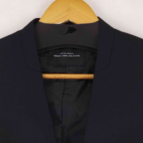 ユナイテッドアローズグリーンレーベルリラクシング UNITED ARROWS green label relaxing ノーラペルフックテーラードジャケット 総裏地 レディース 36