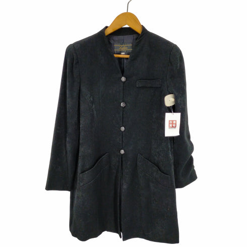 レリアン Leilian 光沢ベルベット ノーカラー ジャケット レディース 9