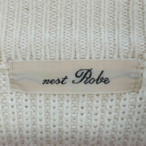 ネストローブ nest Robe ラグラン コットンクルーネックニット レディース