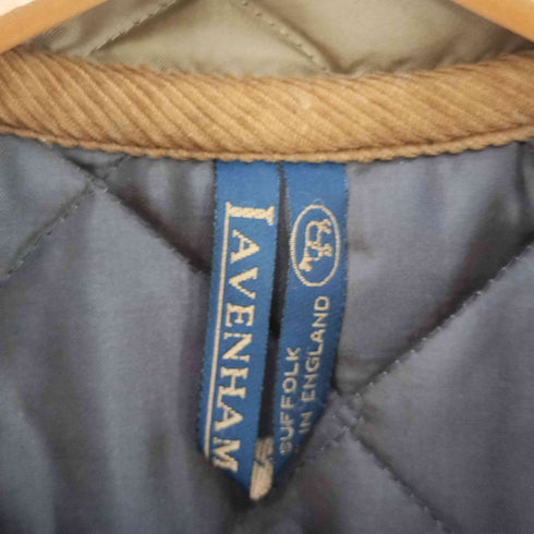 ラベンハム LAVENHAM 英国製 コーデュロイパイピング チンストラップ キルティングジャケット レディース UK:34